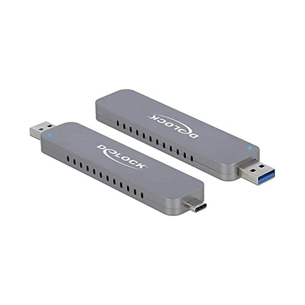 External Enclosure Delock 1 x M.2 NVMe USB 3.0 Type-C/A