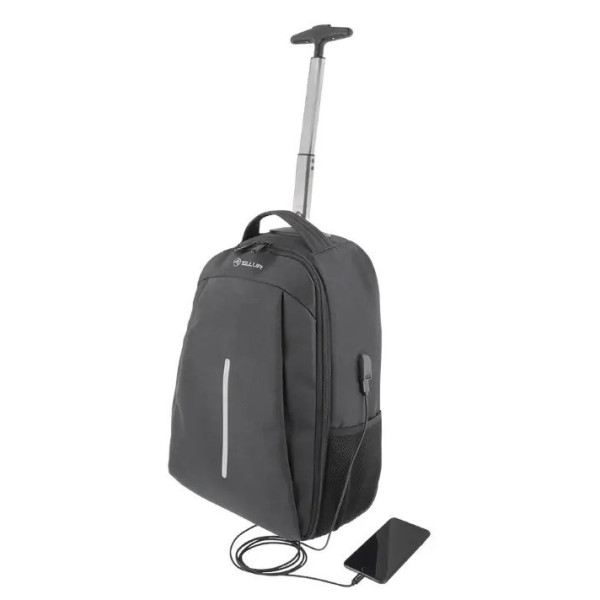 Çantë Laptop Tellur Trolley Rolly Notebook USB port, 15.6" - Black