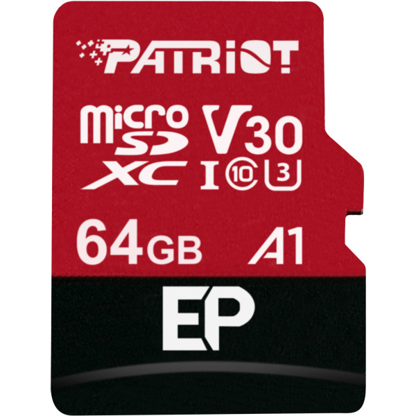 Karte Memorie Patriot Micro SD PEF64GEP31MCX, EP Series 64GB