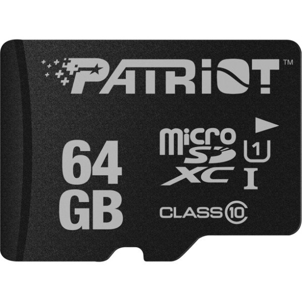 MicroSDHC Patriot 64GB LX Series UHS-I Memory Card