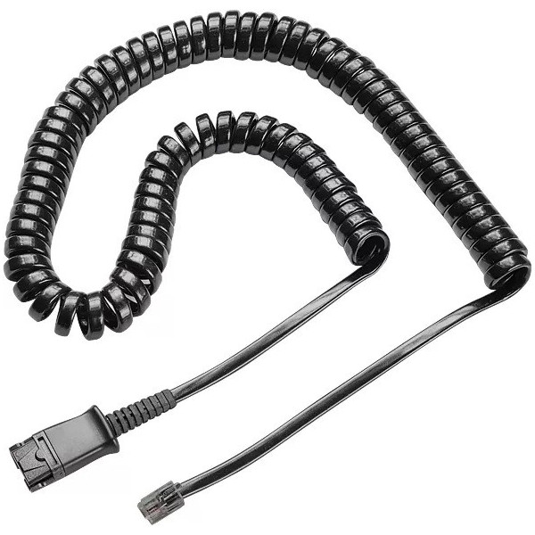 PLANTRONICS COIL CORD RJ11 TO QD MODULAR PLUG, 3M, CISCO IP PHONES