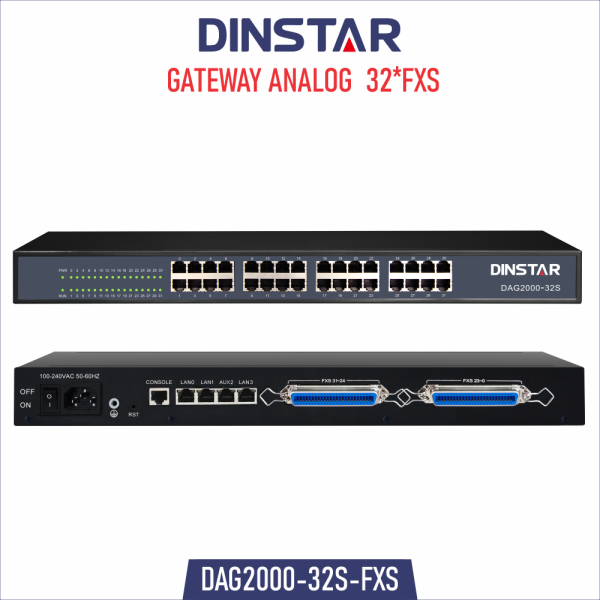 GATEWAY ANALOG DINSTAR DAG2000-32S FXS 32*FXS